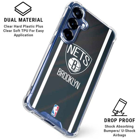 NBA Brooklyn Nets Jersey Galaxy S25 Clear Case